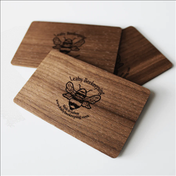 Danh thiếp kỹ thuật số Gỗ Hồ Đào đen