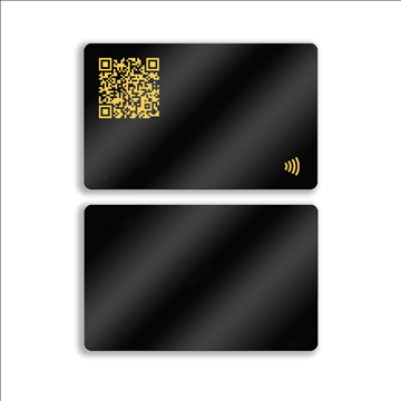 Danh thiếp kỹ thuật số bằng PVC đen | In Vàng